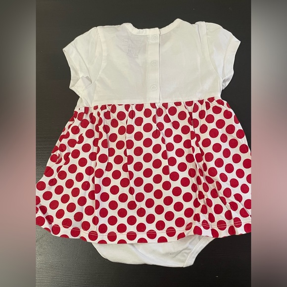 Garb Team 100% Cotton *Excellent Cond* Northeastern U Polka dot Dress Size 6-12m - Picture 5 of 5
